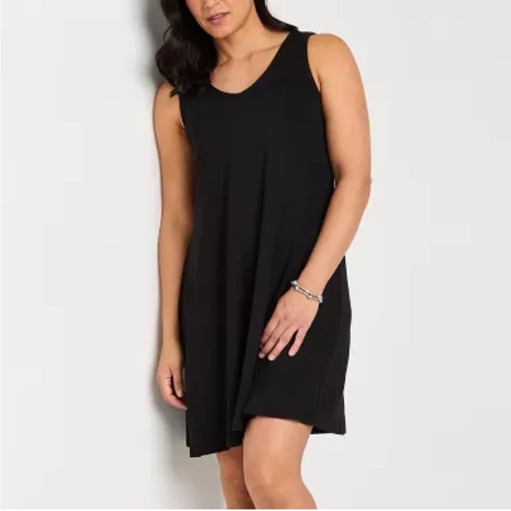 St. John's Bay Black Sleeveless Dress size Medium NWT